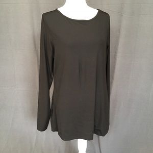 Micro Ribbed Long Sleeve Layering Top
